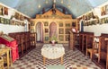 Greek orthodox chapel interior Royalty Free Stock Photo
