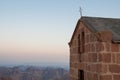 Greek Orthodox chapel on mount Sinai mount Moses in Egypt Royalty Free Stock Photo