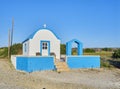 Greek orthodox chapel shrine at a roadside. Kos island, Greece