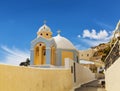A Greek Orthodox Church in Fira on Santorini island Royalty Free Stock Photo