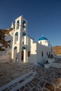 Greek orthodox church, Ios, Cyclades islands, Greece Royalty Free Stock Photo