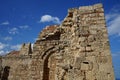 The Greek Orthodox Church of St. John on the Acropolis of Lindos, dating from the 13th or 14th century. Lindos, Rhodes Island Royalty Free Stock Photo