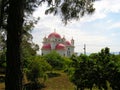 The Greek Orthodox Church of the Twelve Apostles, Capernaum, Israel Royalty Free Stock Photo