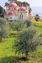 Greek Orthodox Church Of The Twelve Apostles In Capernaum, Israel Royalty Free Stock Photo