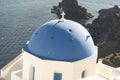 Greek Orthodox Churches in Oia Santorini. Royalty Free Stock Photo