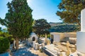 Greek orthodox cemetery in Lefkes village