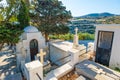 Greek orthodox cemetery in Lefkes village