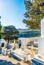 Greek orthodox cemetery in Lefkes village