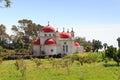 Greek Orthodox monastery and Church of the Holy Apostles in Capernaum, Israel Royalty Free Stock Photo