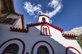 The Greek orthodox monastery Iera Moni Koimiseos Theotokou Kleiston at Canyon of Goura, Attica, Greece Royalty Free Stock Photo