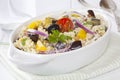 Greek Pasta Salad Royalty Free Stock Photo