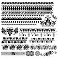 Greek patterns set on white background vector illustration