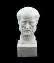 Greek philosopher Aristotle sculpture Royalty Free Stock Photo