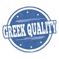 Greek quality sign or stamp