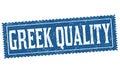 Greek quality sign or stamp