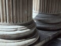 Greek Revival Stone Pillars, St Paul`s Cathedral, London, UK Royalty Free Stock Photo