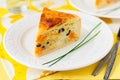 Greek Rice, Pumpkin, Kalamata Olive and Feta Pie Royalty Free Stock Photo