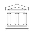 greek or roman building , Vector illustration