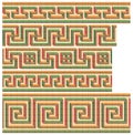 Greek-Roman seamless mosaics Royalty Free Stock Photo