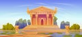 Greek or roman temple building with columns Royalty Free Stock Photo