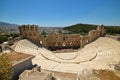 Greek ruins of Ancient Agora on the Acropolis in Athens, Greece Royalty Free Stock Photo