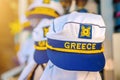 Greek sailor cap Royalty Free Stock Photo