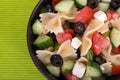 Greek salad bowl Royalty Free Stock Photo