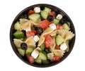 Greek salad bowl Royalty Free Stock Photo