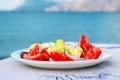 Greek salad. Crete, Greece Royalty Free Stock Photo