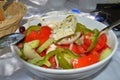 Greek salad crete Royalty Free Stock Photo