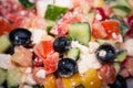 Greek salad with feta cheese