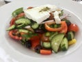 Classic Greek Salad. Fresh Vegetarian gourmet .