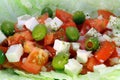 Greek salad macro Royalty Free Stock Photo