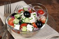 Greek Salad with Orzo Royalty Free Stock Photo