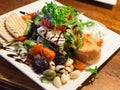 Greek salad on a plate Royalty Free Stock Photo