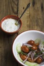 Greek Salad with Tsatsiki
