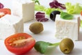 Variation of Greek salad Royalty Free Stock Photo