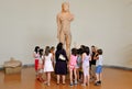 Greek school class at the museum