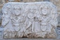 Greek sculpture, Bodrum Castle Museum. Stone sculpture. Antique art Royalty Free Stock Photo