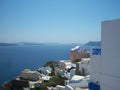 Greek seashore in Santorini Royalty Free Stock Photo