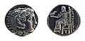 Greek silver tetradrachm from Alexander the Great Royalty Free Stock Photo