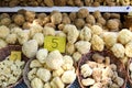 Greek souvenir - sea sponge in the bazaar of Symi island Royalty Free Stock Photo