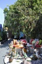 Santorini, 2nd september: Souvenirs Store in the picturesque town Fira Royalty Free Stock Photo