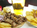 Greek Souvlaki Royalty Free Stock Photo