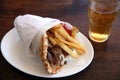 Greek Souvlaki Royalty Free Stock Photo