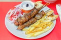 Greek souvlaki Royalty Free Stock Photo