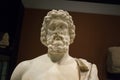 Greek statue of Asclepius, Greek god of medicine, bust