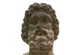 Greek statue of Asclepius, Greek god of medicine, head