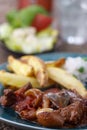 greek stifado meat stew Royalty Free Stock Photo