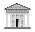 Greek style in architecture Royalty Free Stock Photo